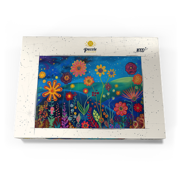 Darstellung des Puzzle Motivs Starry Night Flower Meadow 1000 Puzzle Schachtel Ansicht3