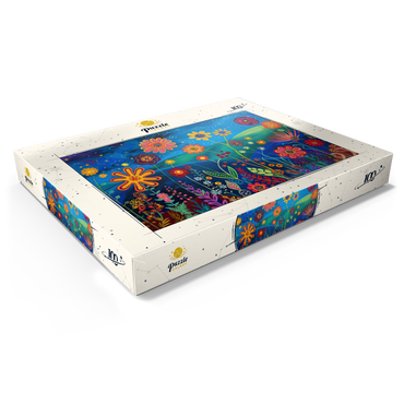 Darstellung des Puzzle Motivs Starry Night Flower Meadow 100 Puzzle Schachtel Ansicht1