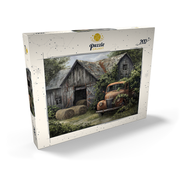 Darstellung des Puzzle Motivs Weathered Barn with Classic Rusty Truck 200 Puzzle Schachtel Ansicht2