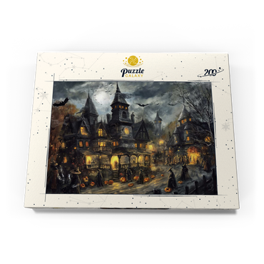 Darstellung des Puzzle Motivs Haunted Village Under Full Moon 200 Puzzle Schachtel Ansicht3
