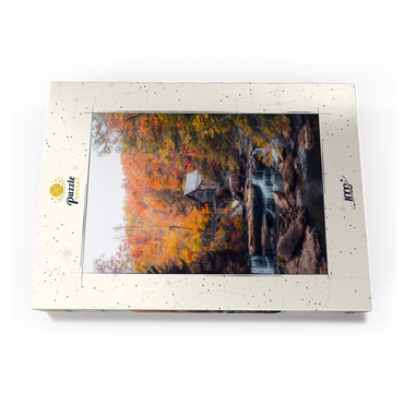 Darstellung des Puzzle Motivs Historic Mill Amid Vibrant Autumn Foliage 1000 Puzzle Schachtel Ansicht3