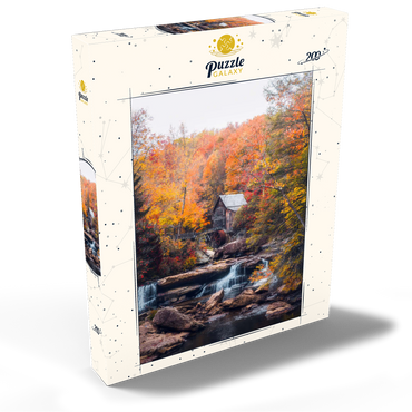 Darstellung des Puzzle Motivs Historic Mill Amid Vibrant Autumn Foliage 200 Puzzle Schachtel Ansicht2