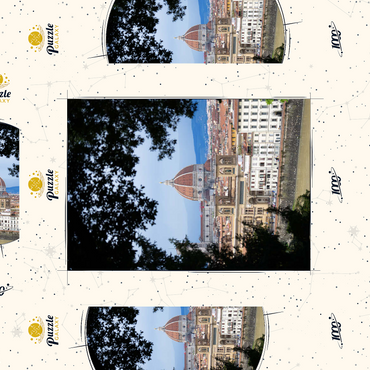 Darstellung des Puzzle Motivs Florence Cathedral Framed by Trees 1000 Puzzle Schachtel 3D Modell