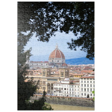 Darstellung des Puzzle Motivs puzzleplate Florence Cathedral Framed by Trees 200 Puzzle
