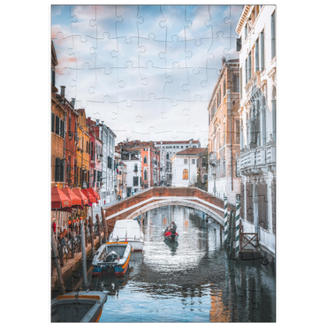 Darstellung des Puzzle Motivs puzzleplate Charming Venetian Canal with Bridge 100 Puzzle