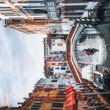 Darstellung des Puzzle Motivs Charming Venetian Canal with Bridge 100 Puzzle 3D Modell