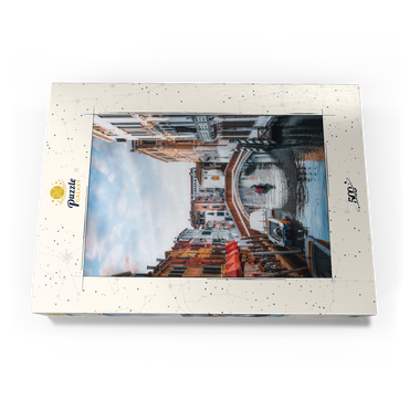 Darstellung des Puzzle Motivs Charming Venetian Canal with Bridge 500 Puzzle Schachtel Ansicht3