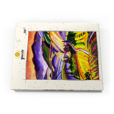 Darstellung des Puzzle Motivs Vibrant Tuscan Countryside Landscape 200 Puzzle Schachtel Ansicht3