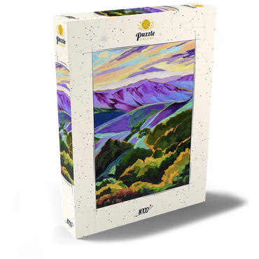 Darstellung des Puzzle Motivs Vivid Hills and Vibrant Valleys 1000 Puzzle Schachtel Ansicht2