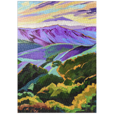 Darstellung des Puzzle Motivs puzzleplate Vivid Hills and Vibrant Valleys 1000 Puzzle