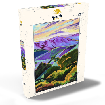 Darstellung des Puzzle Motivs Vivid Hills and Vibrant Valleys 100 Puzzle Schachtel Ansicht2