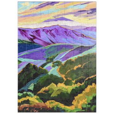 Darstellung des Puzzle Motivs puzzleplate Vivid Hills and Vibrant Valleys 100 Puzzle