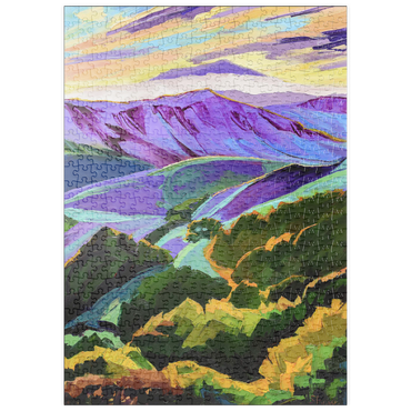 Darstellung des Puzzle Motivs puzzleplate Vivid Hills and Vibrant Valleys 500 Puzzle