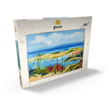 Darstellung des Puzzle Motivs Coastal Landscape in Vibrant Abstract Style 100 Puzzle Schachtel Ansicht2