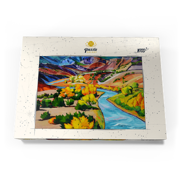 Darstellung des Puzzle Motivs Vivid Canyon River Landscape 1000 Puzzle Schachtel Ansicht3