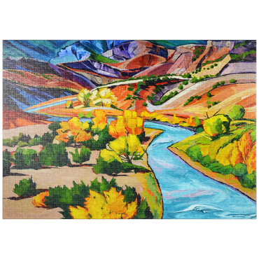 Darstellung des Puzzle Motivs puzzleplate Vivid Canyon River Landscape 1000 Puzzle