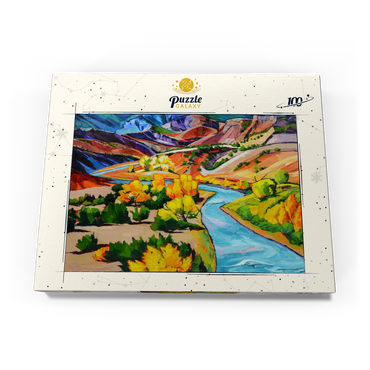 Darstellung des Puzzle Motivs Vivid Canyon River Landscape 100 Puzzle Schachtel Ansicht3