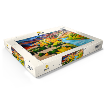 Darstellung des Puzzle Motivs Vivid Canyon River Landscape 200 Puzzle Schachtel Ansicht1