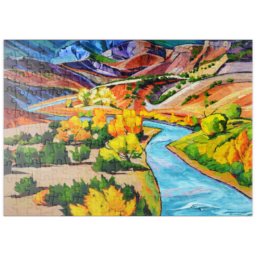 Darstellung des Puzzle Motivs puzzleplate Vivid Canyon River Landscape 200 Puzzle