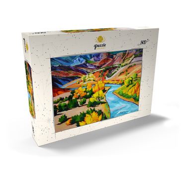 Darstellung des Puzzle Motivs Vivid Canyon River Landscape 500 Puzzle Schachtel Ansicht2
