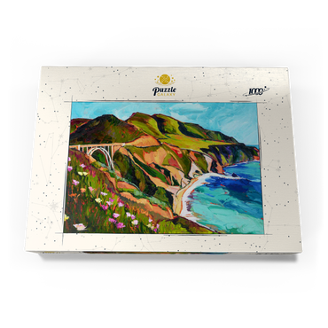 Darstellung des Puzzle Motivs Big Sur Coastal View with Bridge 1000 Puzzle Schachtel Ansicht3
