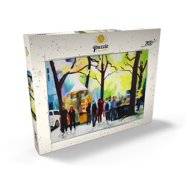 Darstellung des Puzzle Motivs Lively Park Scene with Vibrant Colors 200 Puzzle Schachtel Ansicht2