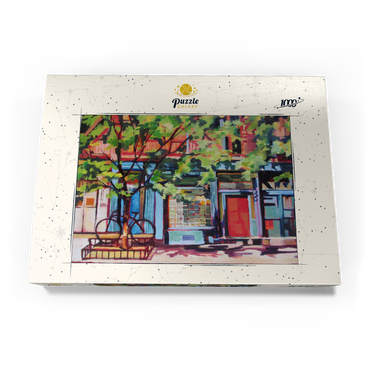 Darstellung des Puzzle Motivs Charming Urban Street Scene 1000 Puzzle Schachtel Ansicht3