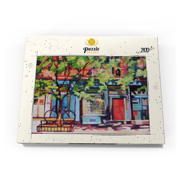 Darstellung des Puzzle Motivs Charming Urban Street Scene 200 Puzzle Schachtel Ansicht3