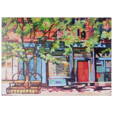 Darstellung des Puzzle Motivs puzzleplate Charming Urban Street Scene 200 Puzzle