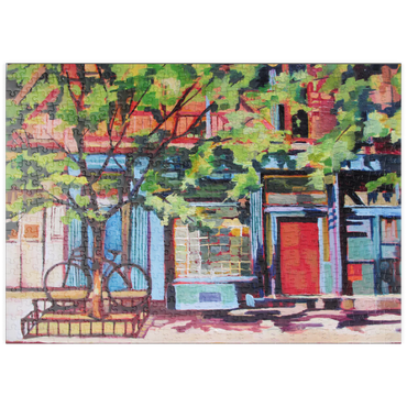 Darstellung des Puzzle Motivs puzzleplate Charming Urban Street Scene 500 Puzzle