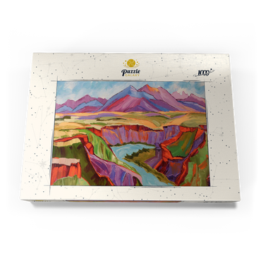 Darstellung des Puzzle Motivs Vivid Canyon and Mountain Landscape 1000 Puzzle Schachtel Ansicht3