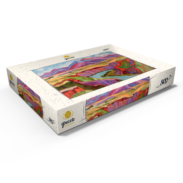 Darstellung des Puzzle Motivs Vivid Canyon and Mountain Landscape 500 Puzzle Schachtel Ansicht1