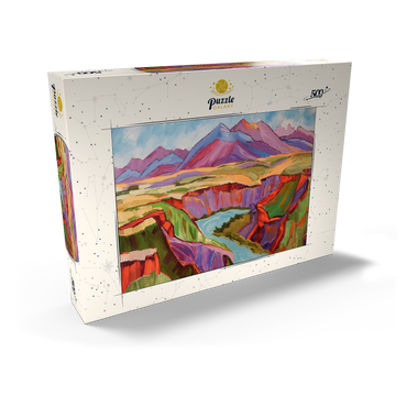 Darstellung des Puzzle Motivs Vivid Canyon and Mountain Landscape 500 Puzzle Schachtel Ansicht2