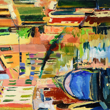 Darstellung des Puzzle Motivs Venetian Canal with Colorful Reflections 1000 Puzzle 3D Modell