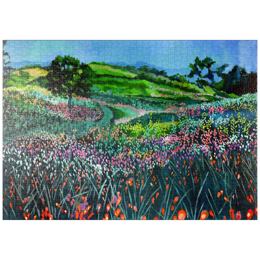 Darstellung des Puzzle Motivs puzzleplate Vibrant Wildflower Meadow 1000 Puzzle