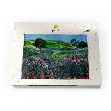 Darstellung des Puzzle Motivs Vibrant Wildflower Meadow 500 Puzzle Schachtel Ansicht3