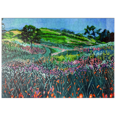 Darstellung des Puzzle Motivs puzzleplate Vibrant Wildflower Meadow 500 Puzzle