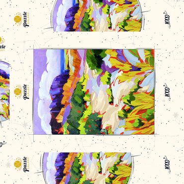 Darstellung des Puzzle Motivs Bold Coastal Landscape 1000 Puzzle Schachtel 3D Modell