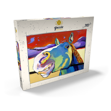 Darstellung des Puzzle Motivs Whimsical Horse Portrait in Bold Colors 200 Puzzle Schachtel Ansicht2