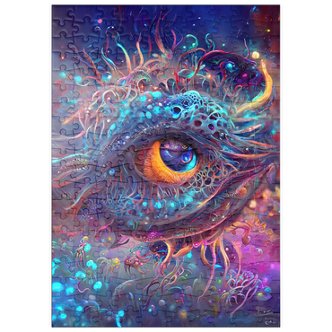 Darstellung des Puzzle Motivs puzzleplate Cosmic Abyssal Eye Creature 200 Puzzle
