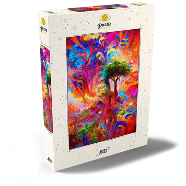 Darstellung des Puzzle Motivs Luminous Fantasy Jungle Landscape 1000 Puzzle Schachtel Ansicht2