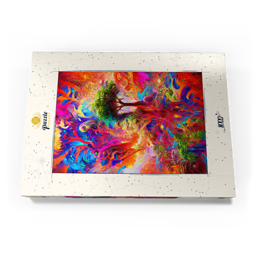 Darstellung des Puzzle Motivs Luminous Fantasy Jungle Landscape 1000 Puzzle Schachtel Ansicht3