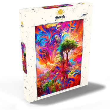 Darstellung des Puzzle Motivs Luminous Fantasy Jungle Landscape 200 Puzzle Schachtel Ansicht2