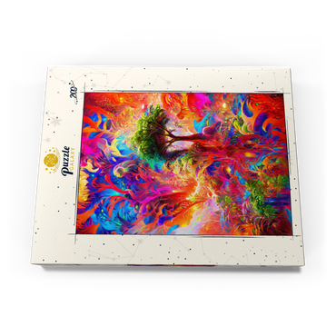 Darstellung des Puzzle Motivs Luminous Fantasy Jungle Landscape 200 Puzzle Schachtel Ansicht3