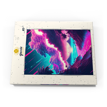 Darstellung des Puzzle Motivs Dreamlike Tropical Valley at Sunrise 100 Puzzle Schachtel Ansicht3