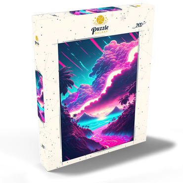 Darstellung des Puzzle Motivs Dreamlike Tropical Valley at Sunrise 200 Puzzle Schachtel Ansicht2