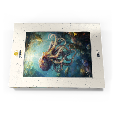Darstellung des Puzzle Motivs Majestic Octopus 1000 Puzzle Schachtel Ansicht3