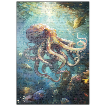 Darstellung des Puzzle Motivs puzzleplate Majestic Octopus 200 Puzzle