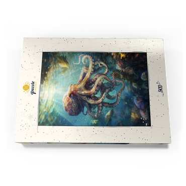 Darstellung des Puzzle Motivs Majestic Octopus 500 Puzzle Schachtel Ansicht3
