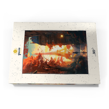 Darstellung des Puzzle Motivs Eiffel Tower in Autumn 500 Puzzle Schachtel Ansicht3